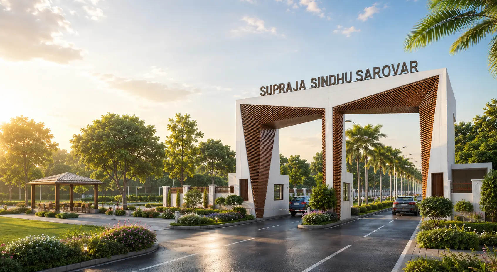 Supraja Sindhu Sarovar planned project with organized layout and connectivity