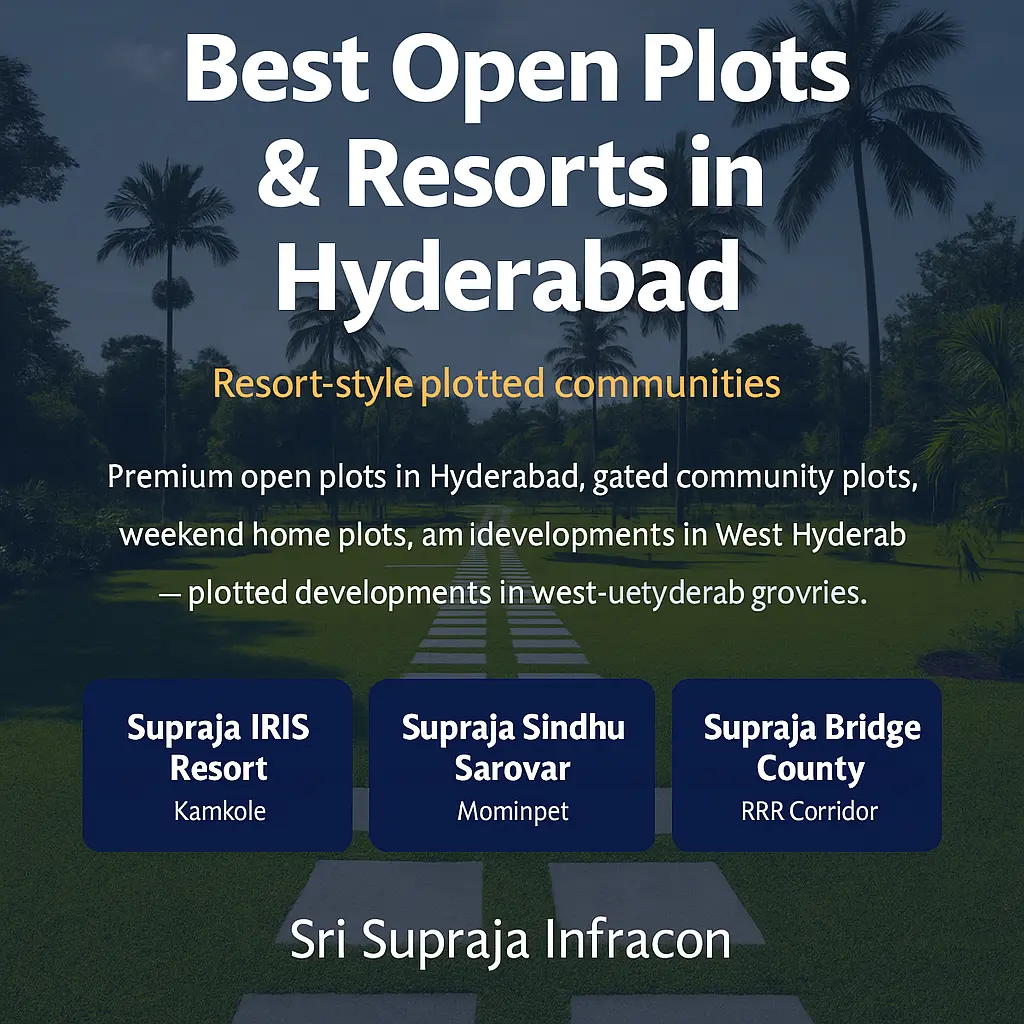 Resort-style plotted community near Hyderabad with premium amenities