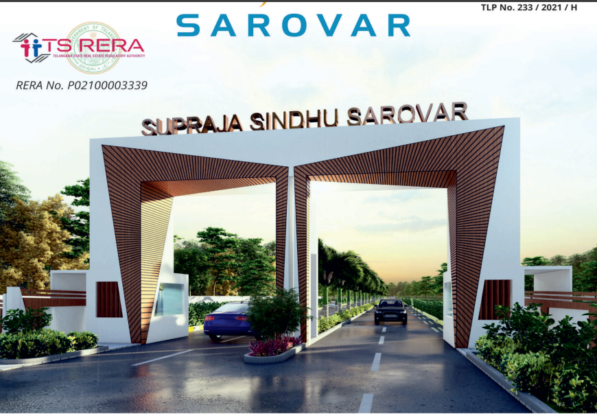Supraja Sindhu Sarovar - lake-themed open plots in Hyderabad for sale near Mominpet